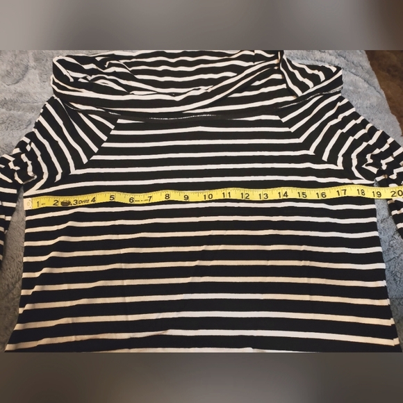 White House Black Market Off The Shoulder Striped Sheath Dress - Picture 6 of 6